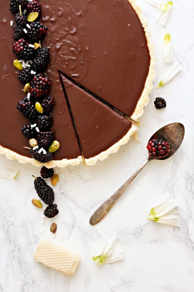 Crostata Senza Cottura Al Cioccolato E More La Ricetta Che Vale